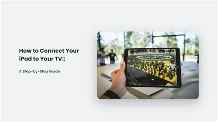 Can I connect my iPad to my JVC TV?