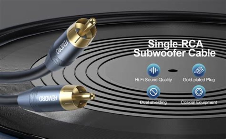 Can I use audio cable for subwoofer?