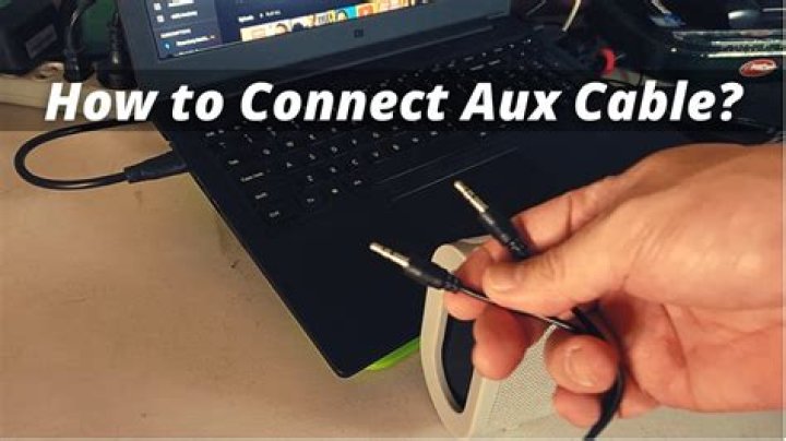 How do I connect an AUX to my computer?