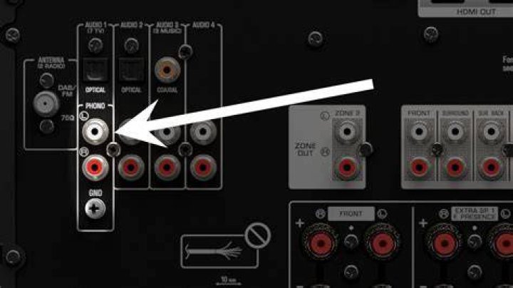 How do I connect my projector to my Yamaha receiver?