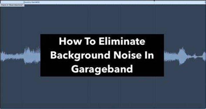 How do I get rid of background noise on my TV?