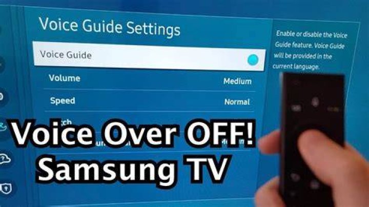 How do I get rid of the volume icon on my Samsung TV?