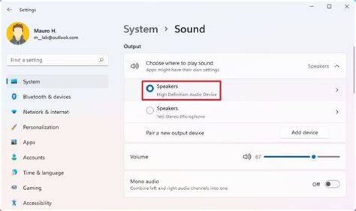 How do you fix sound settings?