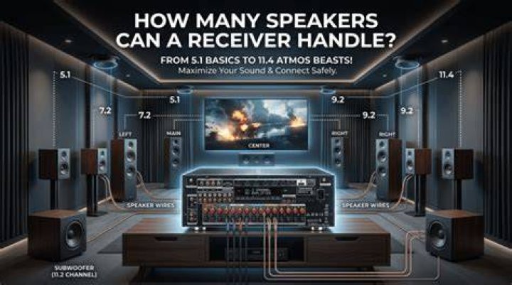 How many speakers can I put on a receiver?