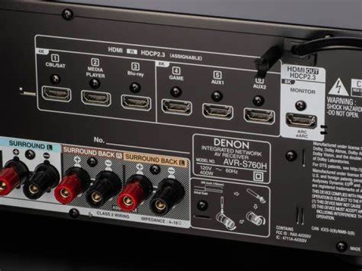 How many speakers does a Denon AVR 3000 have?