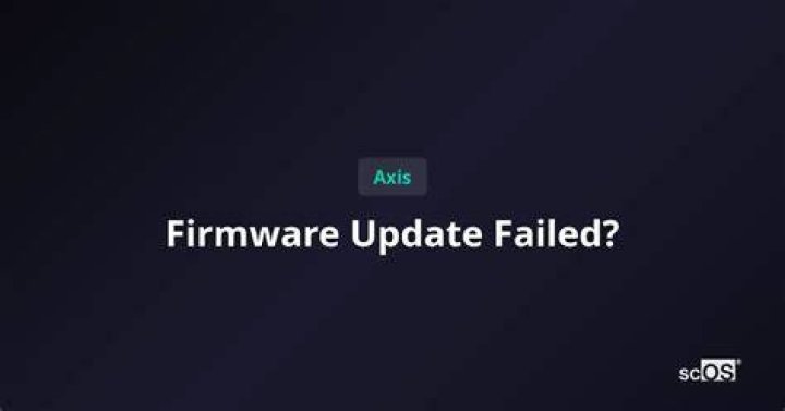 How to fix network stuck after firmware update?