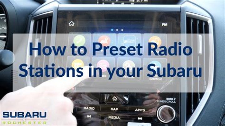 How to preset radio stations?