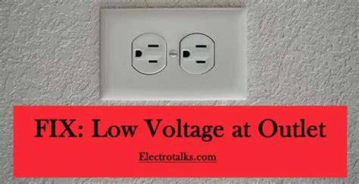 Is there a way to fix a low voltage outlet?