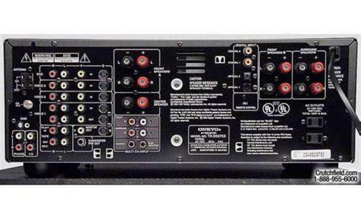 What are the specs of the Onkyo tx-ds575x AV receiver?