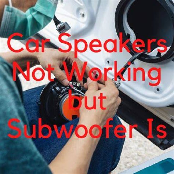 What to do if your subwoofer is not working?