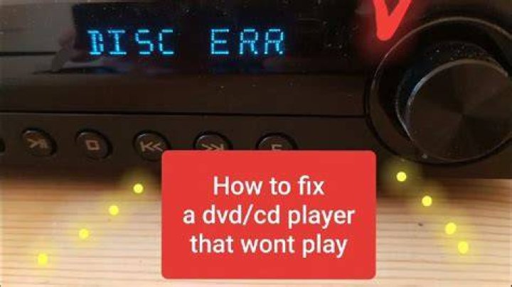 Why does my TV DVD player say no disc?