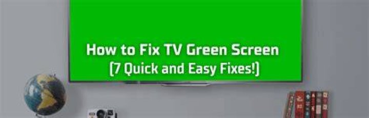 Why is half of my TV screen green?