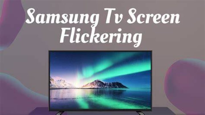 Why is my Samsung TV flashing?